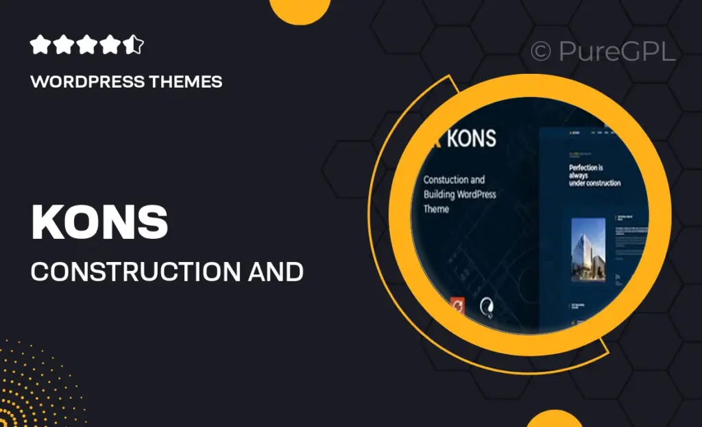 Kons – Construction and Building WordPress Theme