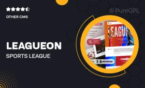 Leagueon – Sports League & Tournament Elementor Template Kit