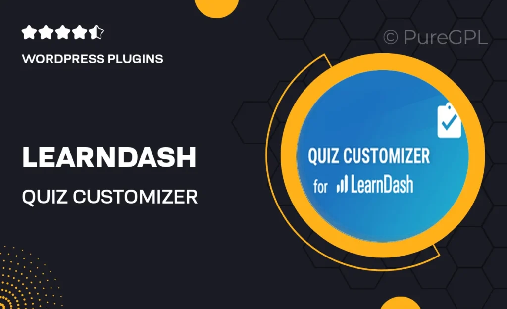 LearnDash Quiz Customizer 2 LearnDash Quiz Customizer
