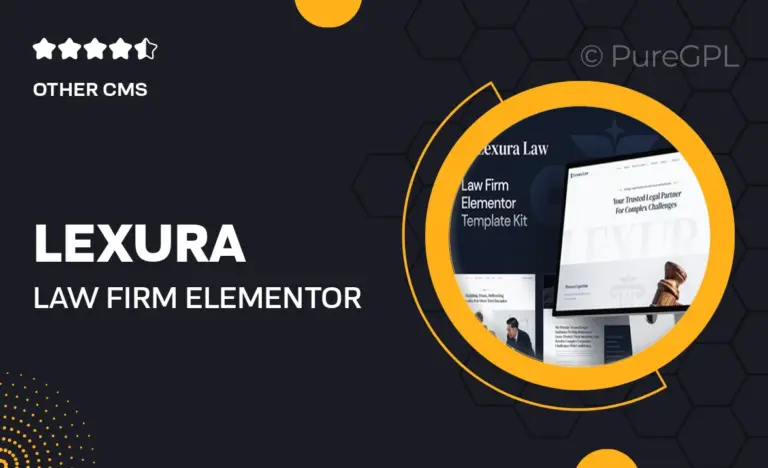 lexura law firm elementor template kit