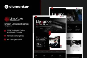 Limoluxe – Limoan Limousine Business Elementor Template Kit