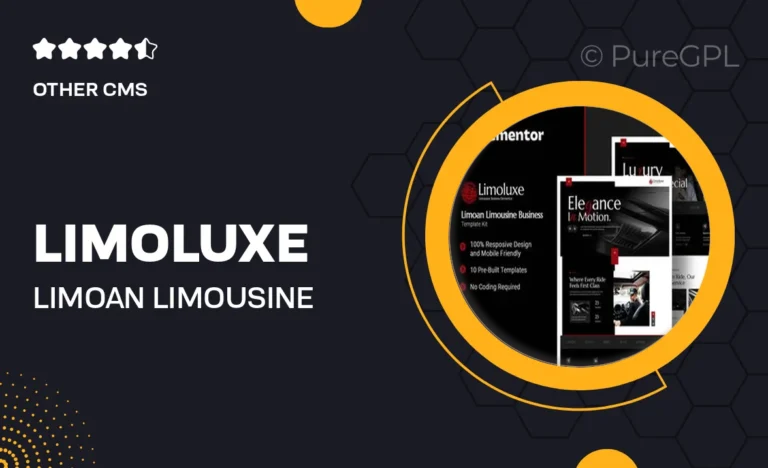 limoluxe limoan limousine business elementor template kit