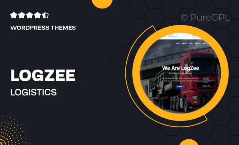 logzee logistics transportation cargo wordpress theme