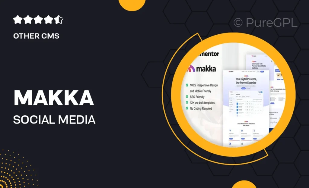 Downloads 6 Makka – Social Media Marketing Agency Elementor Template Kit
