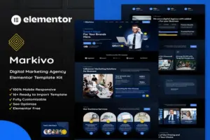 Markivo – Digital Marketing Agency Elementor Template Kit