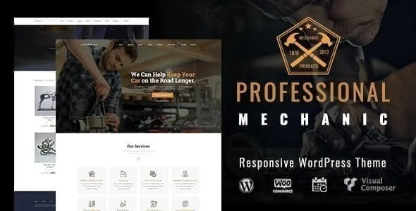 mechanic auto repair wordpress theme 1