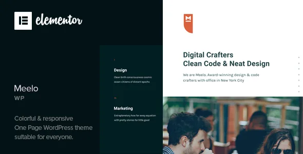 Meelo – Corporate One Page WordPress Theme
