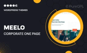 Meelo – Corporate One Page WordPress Theme