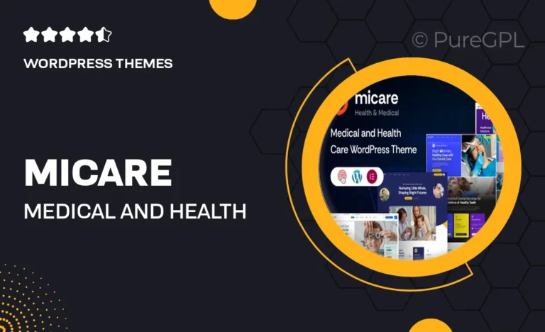 micare medical and health care wordpress theme