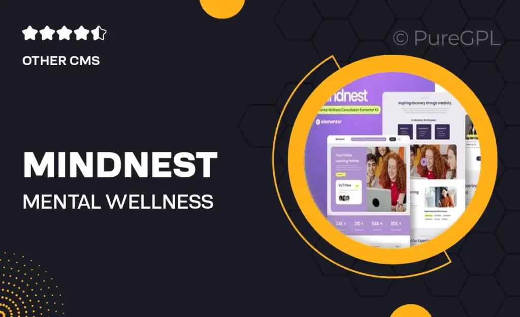 Mindnest – Mental Wellness Consultation Elementor Template Kit