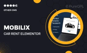 Mobilix – Car Rent Elementor Template Kit