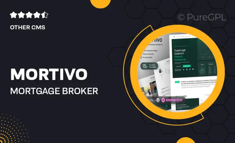 mortivo mortgage broker elementor template kit