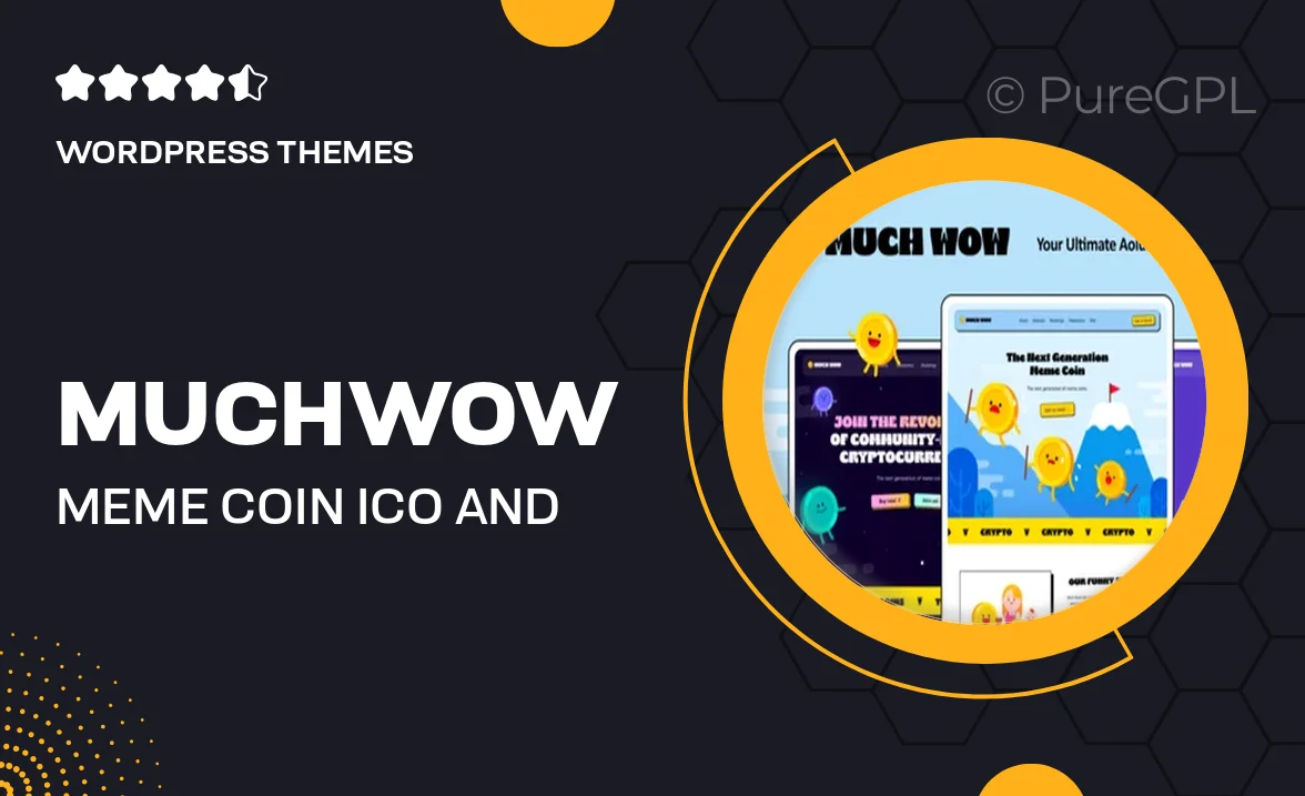 MuchWow – Meme coin ICO and Crypto WordPress Theme