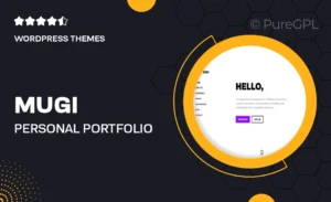 Mugi – Personal Portfolio & Resume WordPress Theme
