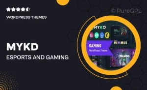MYKD – eSports and Gaming NFT WordPress Theme