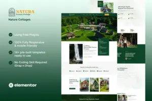 Natura – Nature Cottages Elementor Template Kit