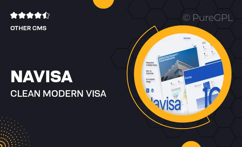 Navisa – Clean Modern Visa Agency Elementor Template Kit