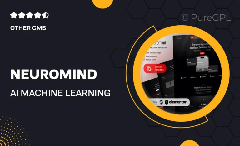 neuromind ai machine learning elementor template kit