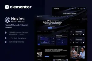 Nexios – Modern Network & IT Solution Elementor Template Kit