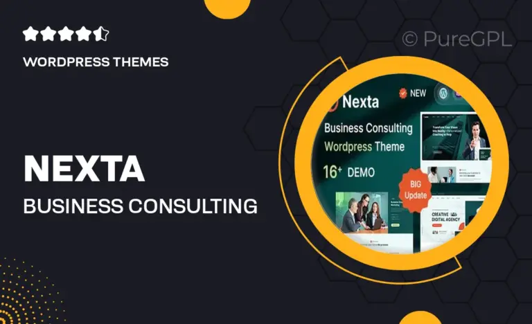 nexta business consulting wordpress theme