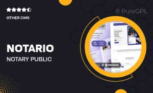 Notario – Notary Public Elementor Template Kit