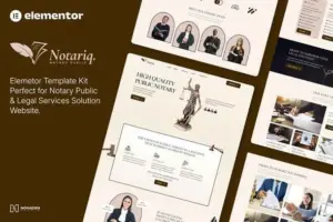 Notariq – Notary Public & Legal Services Elementor Template Kit