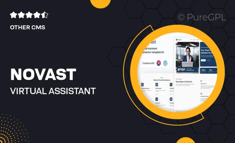 novast virtual assistant elementor template kit