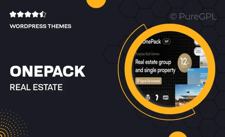 onepack real estate property construction wordpress theme