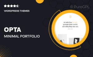 Opta – Minimal Portfolio and Photography WordPress Theme
