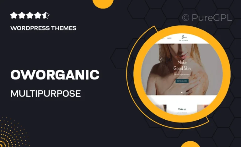 oworganic multipurpose woocommerce wordpress theme
