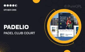Padelio – Padel Club & Court Rental Elementor Template Kit