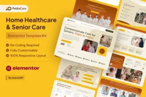 PelitaCare – Home Healthcare & Senior Care Elementor Pro Template Kit