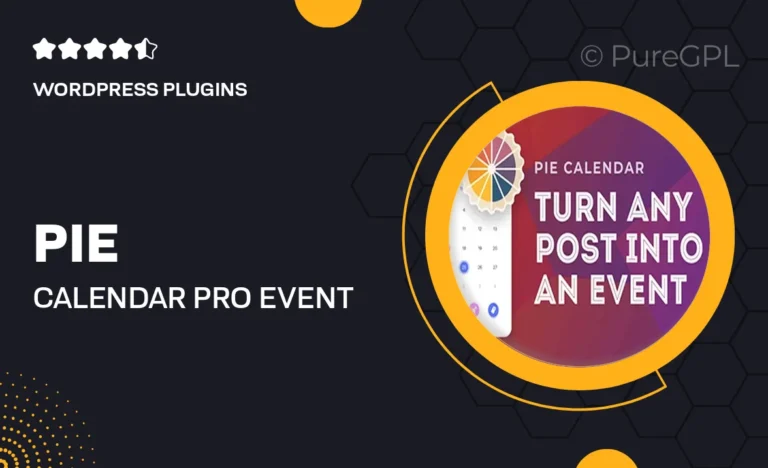 pie calendar pro event calendar plugin