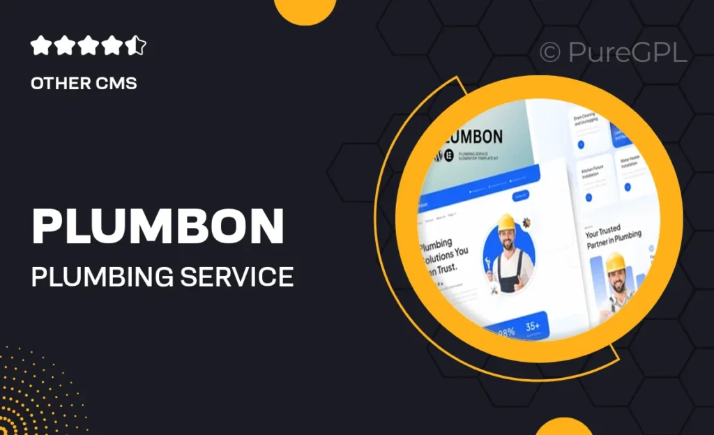Downloads 30 Plumbon – Plumbing Service Elementor Template Kit