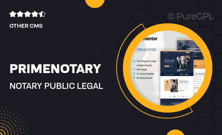 primenotary notary public legal services elementor pro template kit