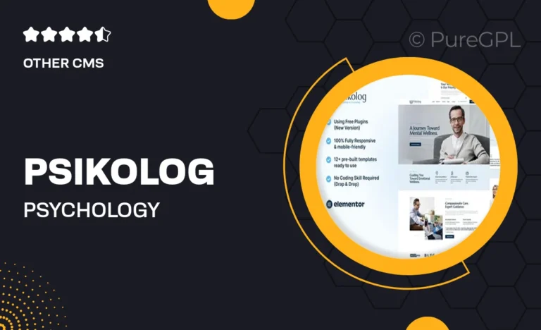 psikolog psychology counseling elementor template kit