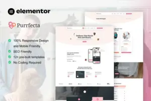 Purrfecta – Veterinary & Pet Care Elementor Pro Template Kit