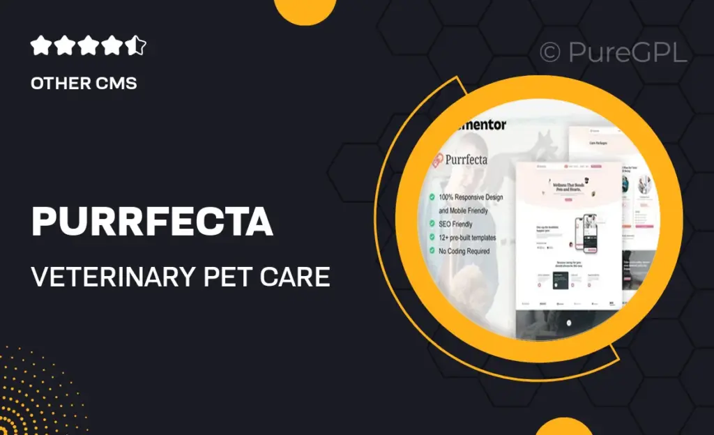 Purrfecta – Veterinary & Pet Care Elementor Pro Template Kit