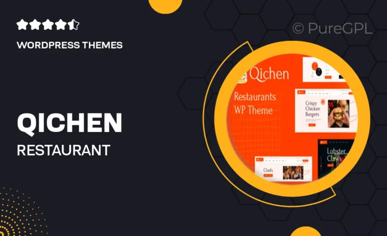 qichen restaurant wordpress theme