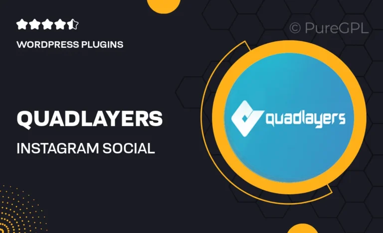 quadlayers instagram social feed gallery pro