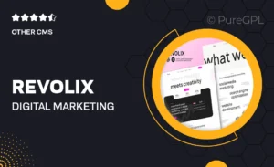 Revolix – Digital Marketing Agency Elementor Template Kit