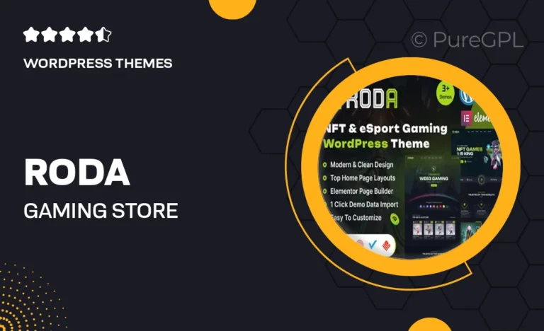 roda gaming store ecommerce wordpress theme