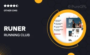 Runer – Running Club, Marathon & Sports Events Elementor Template Kit