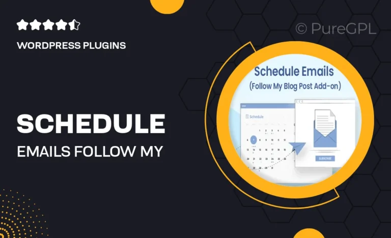 schedule emails follow my blog post add on