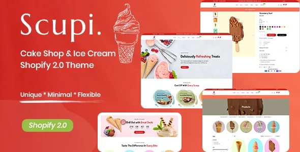 scupi cake shop ice cream shopify 20 theme