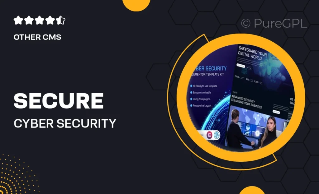 Secure – Cyber Security Elementor Template Kit 8 Secure – Cyber Security Elementor Template Kit