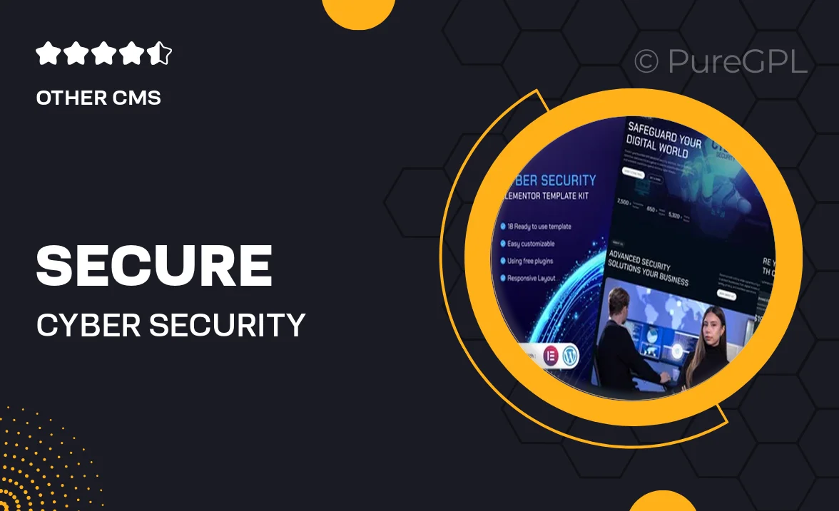 Secure – Cyber Security Elementor Template Kit