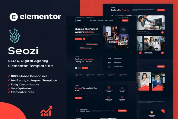 seozi seo digital marketing agency elementor template kit 1