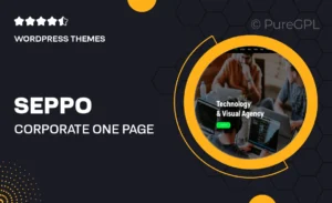 Seppo – Corporate One Page WordPress Theme