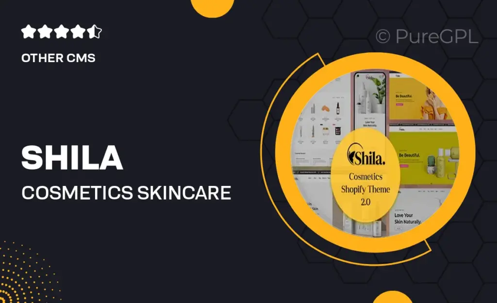 Shila – Cosmetics & Skincare Modern eCommerce Shopify Store Theme feature image